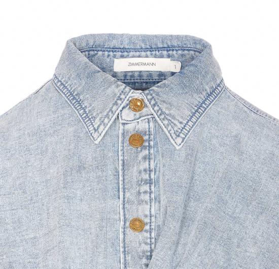 26SS 짐머만 긴팔 티셔츠 6771TC261 CSW Blue - ZIMMERMANN