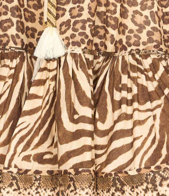 26SS 짐머만 미디 원피스 5759DRS262 SPLPR MultiColour - ZIMMERMANN