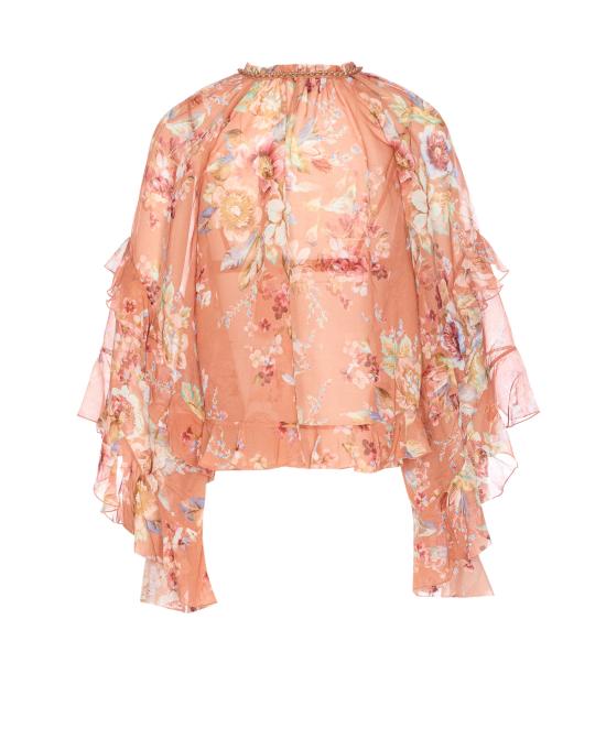 26SS 짐머만 블라우스 5689TRS261 CNFL Pink - ZIMMERMANN