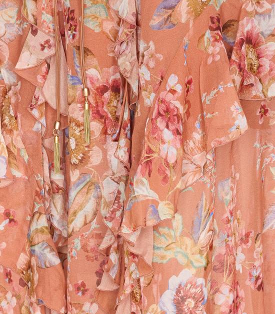 26SS 짐머만 미디 스커트 5685SRS261 CNFL Orange - ZIMMERMANN