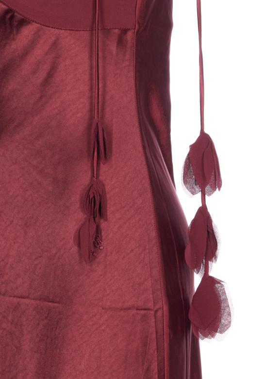 26SS 셀프 포트레이트 미디 원피스 218M BURGUNDY Red - SELF PORTRAIT