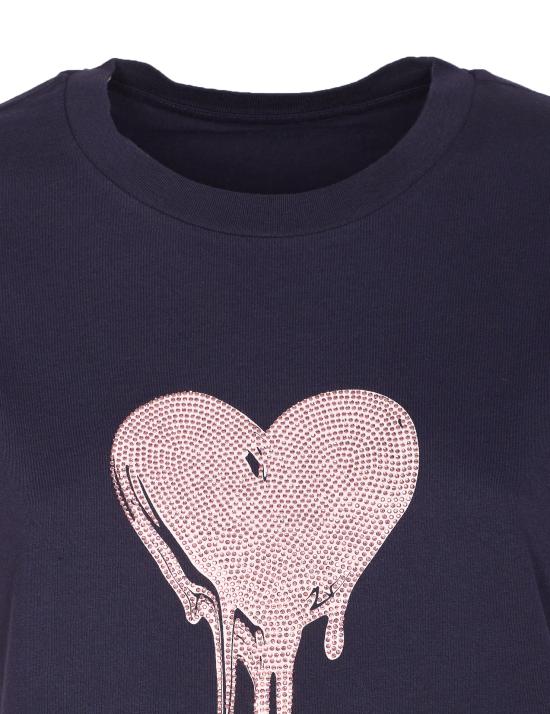 26SS 자딕앤볼테르 반팔 티셔츠 JWTS02858 404 Blue - ZADIG & VOLTAIRE