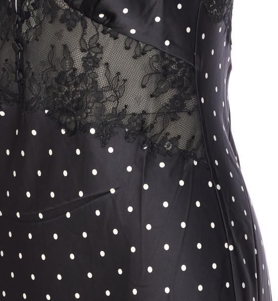 26SS 셀프 포트레이트 미디 원피스 176XA BLACK AND WHITE Black - SELF PORTRAIT