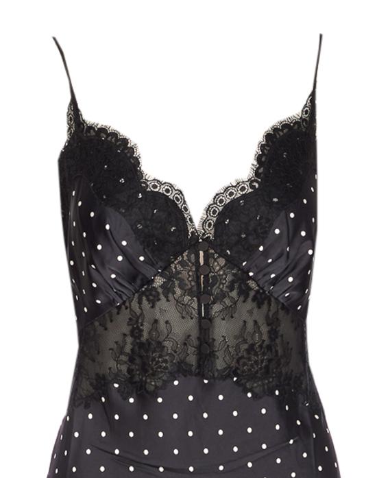 26SS 셀프 포트레이트 미디 원피스 176XA BLACK AND WHITE Black - SELF PORTRAIT