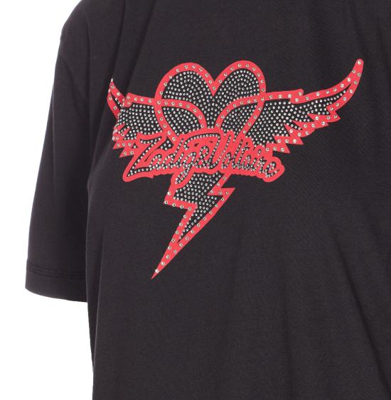 26SS 자딕앤볼테르 반팔 티셔츠 JWTS02856 011 Black - ZADIG & VOLTAIRE