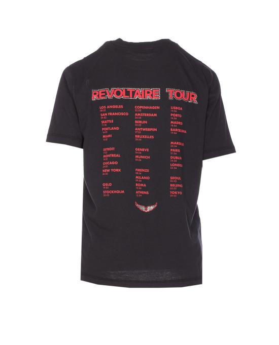 26SS 자딕앤볼테르 반팔 티셔츠 JWTS02856 011 Black - ZADIG & VOLTAIRE