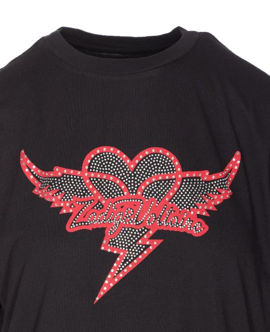 26SS 자딕앤볼테르 반팔 티셔츠 JWTS02856 011 Black - ZADIG & VOLTAIRE