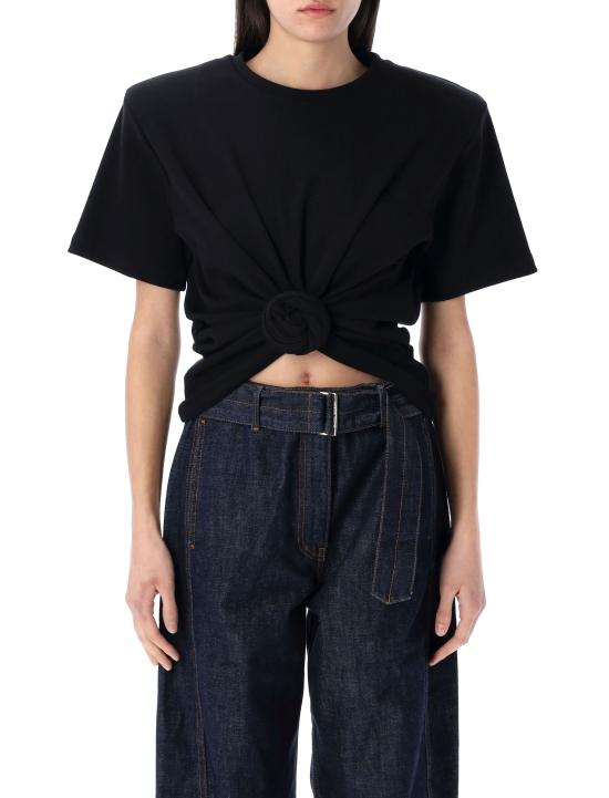 26SS 마그다뷰트림 반팔 티셔츠 182425 BLACK Nero