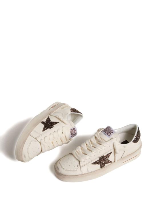 24FW 골든구스 STARDAN 스타단 스니커즈 GWF00128 F00793910318 White beige - GOLDEN GOOSE