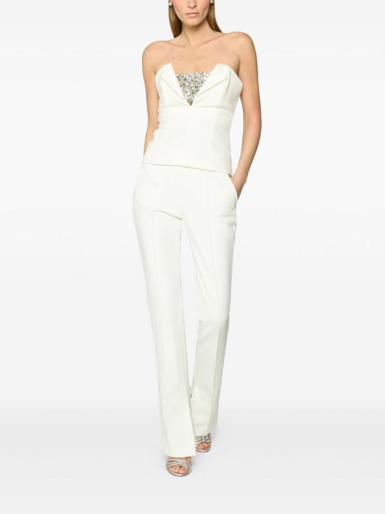 25FW 제니 스트레이트 팬츠 79AAA110 N0356021 White - GENNY