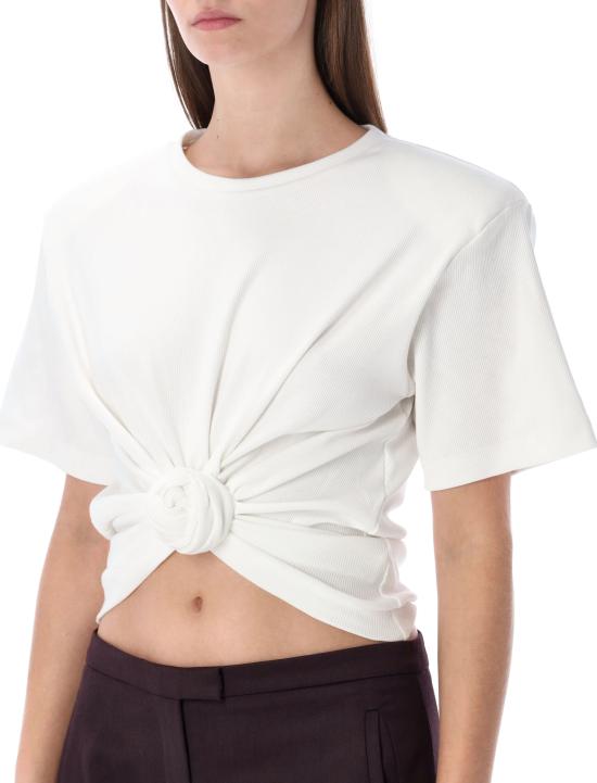 26FW 마그다뷰트림 반팔 티셔츠 181425 CREAM BIANCO - MAGDA BUTRYM