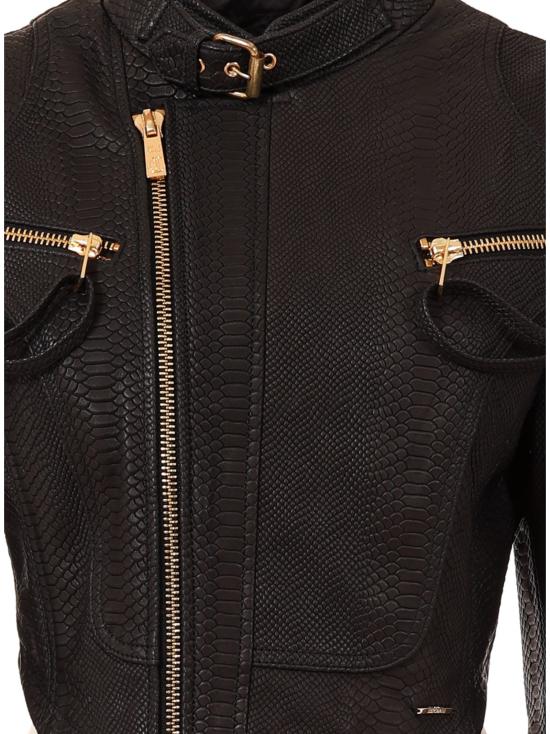 25FW 로베르토 카발리 가죽 자켓 79PAVP03 CPY09899 Black - ROBERTO CAVALLI