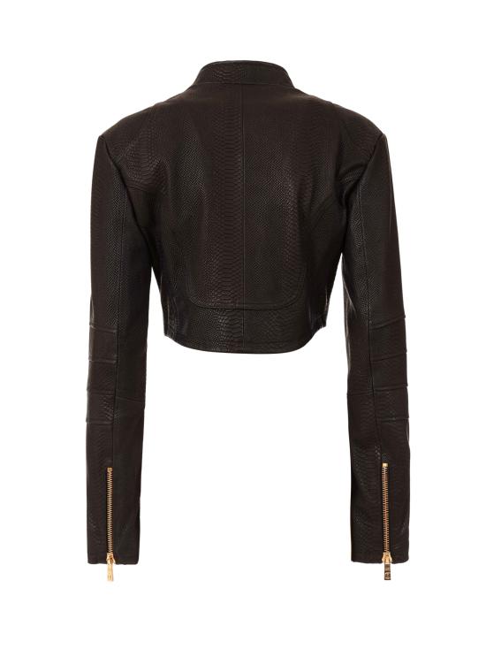 25FW 로베르토 카발리 가죽 자켓 79PAVP03 CPY09899 Black - ROBERTO CAVALLI