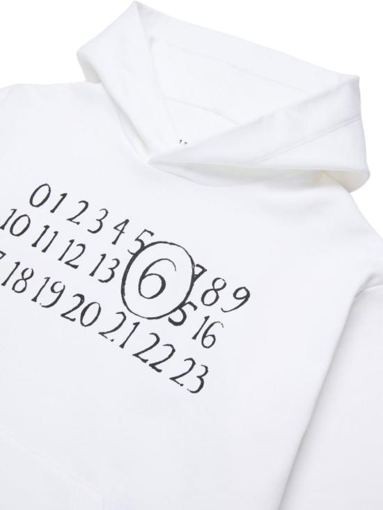 26SS [키즈] MM6 메종마르지엘라 트레이닝 상의 M61010MM02X M6100 White - MM6 MAISON MARGIELA