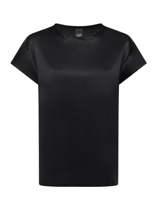 25FW 핑코 반팔 티셔츠 100100 A3A8Z99 Black