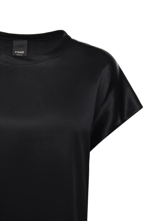 25FW 핑코 반팔 티셔츠 100100 A3A8Z99 Black - PINKO