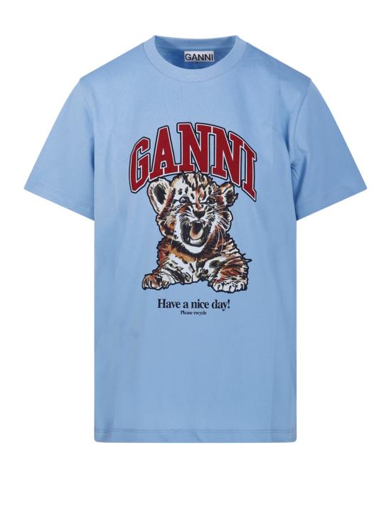 25FW 가니 반팔 티셔츠 T4007 745 BLISSFUL BLUE