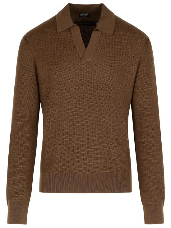 25FW 에르메네질도제냐 스웨터 RUGK93A2 131M06 Brown