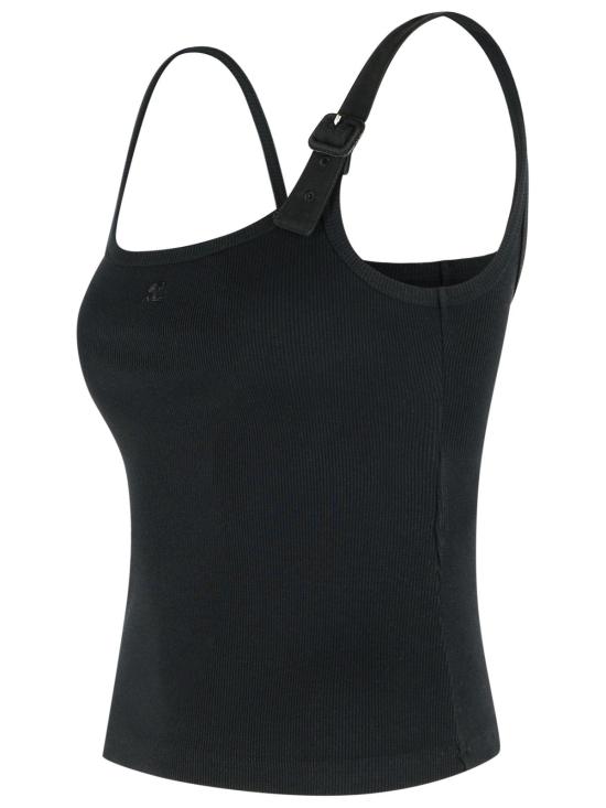 26SS 쿠레쥬 민소매 티셔츠 126JDE153JS01949999 Black - COURREGES