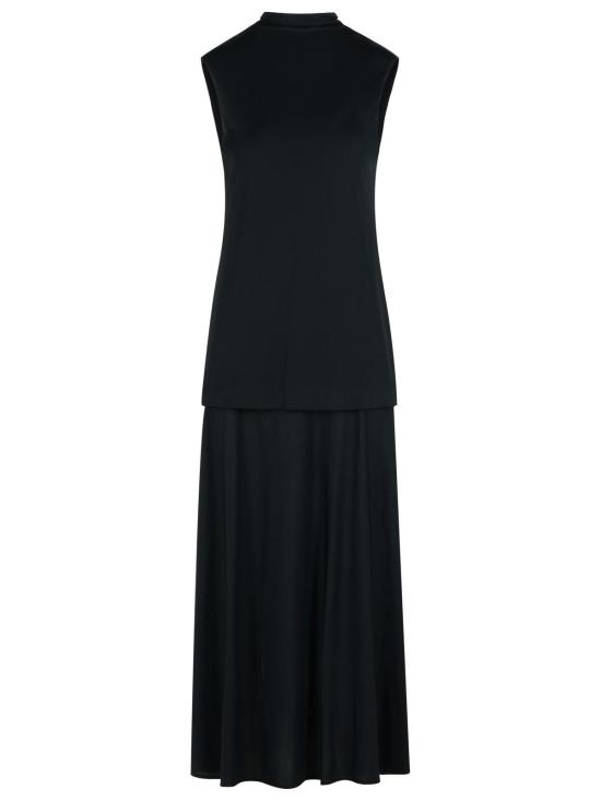 26SS 질샌더 롱 원피스 J04CT0107 J65016001 Black