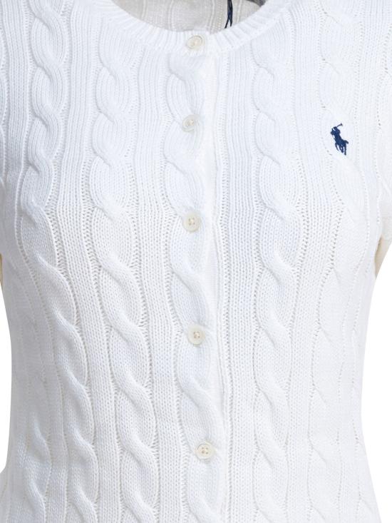 26SS 폴로 랄프로렌 폴로 자수 케이블 니트 가디건 211971868007WHITE - POLO RALPH LAUREN
