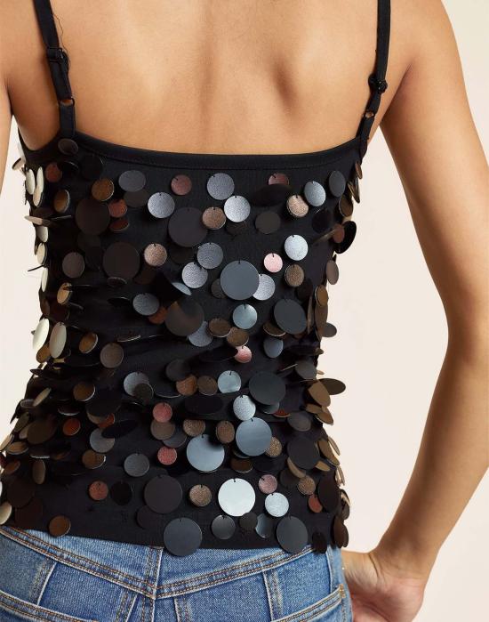  신시아 로리 캐미솔 신시아 로울리 파올라 파이예트 카미 블랙 - CYNTHIA ROWLEY