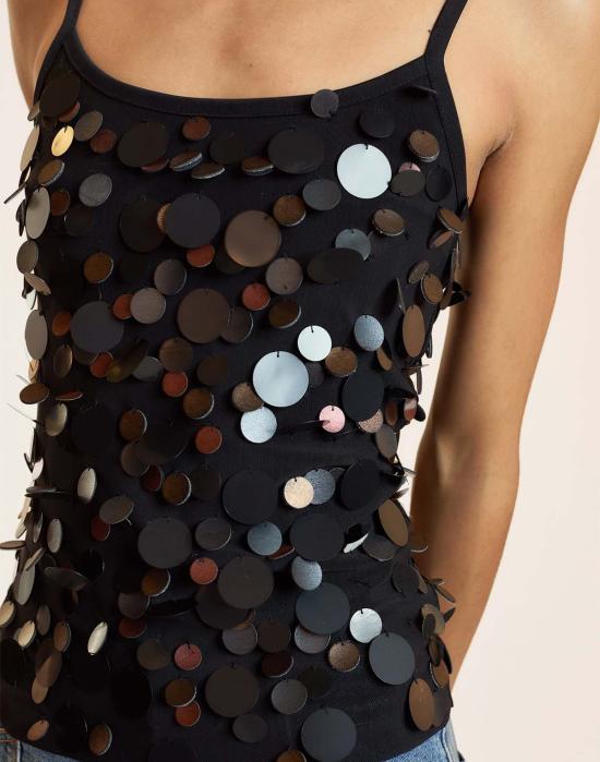  신시아 로리 캐미솔 신시아 로울리 파올라 파예트 카미 블랙 - CYNTHIA ROWLEY