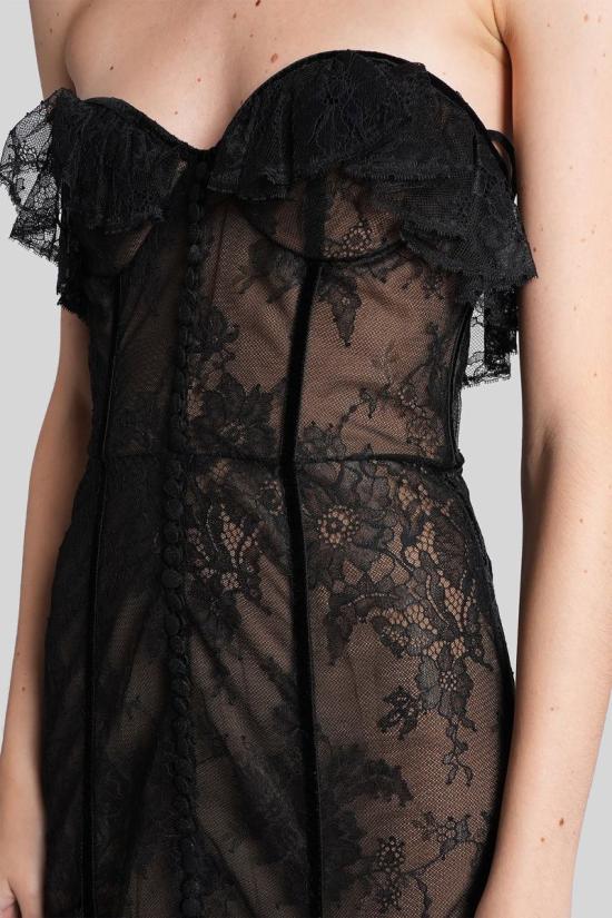 25FW 코스타렐로스 롱 원피스 428423 FW2322 Black - COSTARELLOS