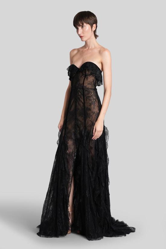 25FW 코스타렐로스 롱 원피스 428423 FW2322 Black - COSTARELLOS