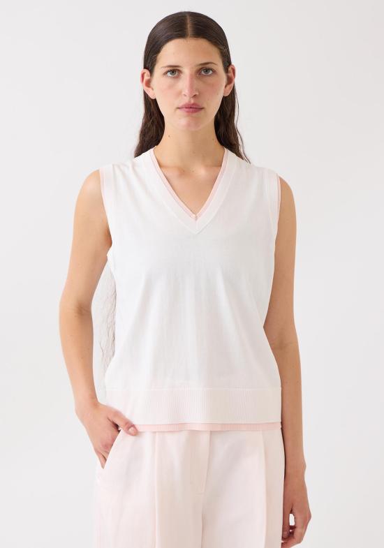  데미리 뉴욕 베스트 데밀리 제사 파인 코튼 조끼 - DEMYLEE