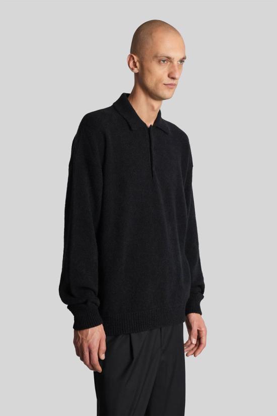 25FW 라니우스 긴팔 셔츠 430601 F5LAMAKP018 Black - LANEUS