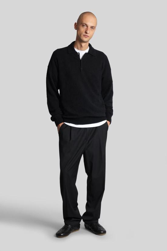 25FW 라니우스 긴팔 셔츠 430601 F5LAMAKP018 Black - LANEUS