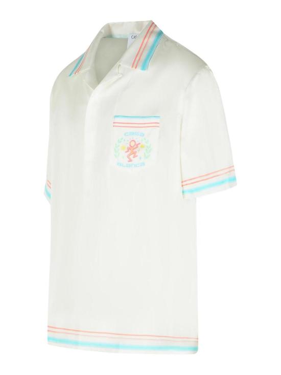 26SS 카사블랑카 반팔 셔츠 MSP26SH00301 White - CASABLANCA