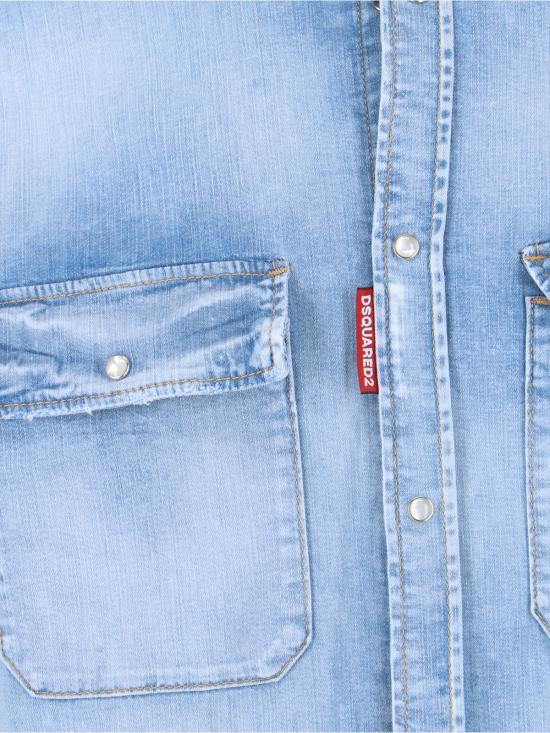 26SS 디스퀘어드2 데님 셔츠 S74DM0987 S30341 470 Blue - DSQUARED2