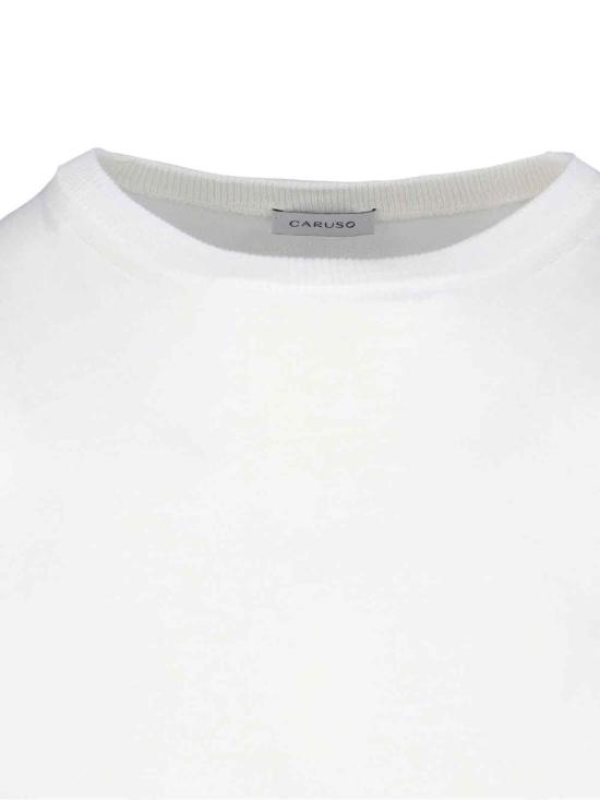 26SS 카루소 반팔 티셔츠 MK66Y 700257 0900 White - CARUSO