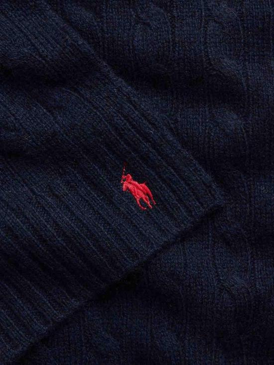 25FW 폴로 랄프로렌 포니 로고 자수 케이블 니트 스카프 455956296009 Multicolour - POLO RALPH LAUREN