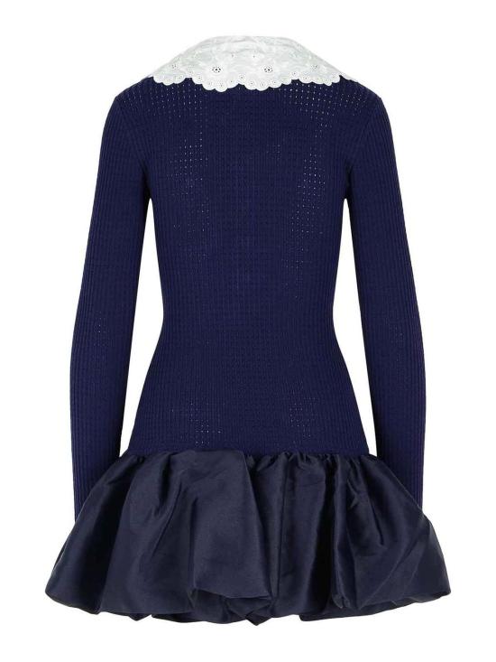 26SS 셀프 포트레이트 미디 스커트 RS26106SBN Dark Blue - SELF PORTRAIT