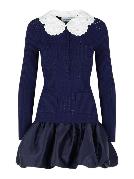 26SS 셀프 포트레이트 미디 스커트 RS26106SBN Dark Blue