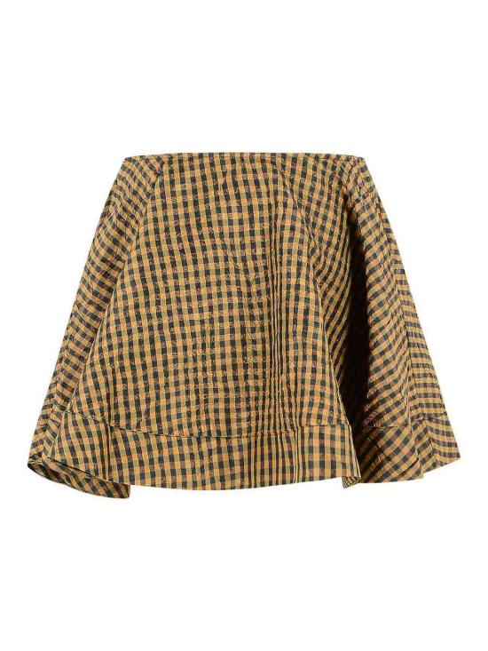 26SS 가니 미디 스커트 A1090074925 Brown - GANNI