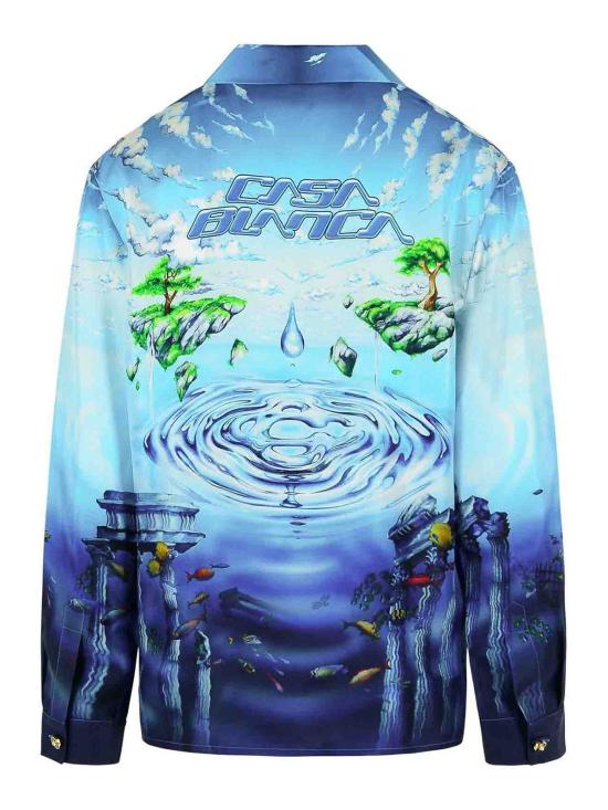  카사블랑카 셔츠 MSP26SH00601 Blue - CASABLANCA