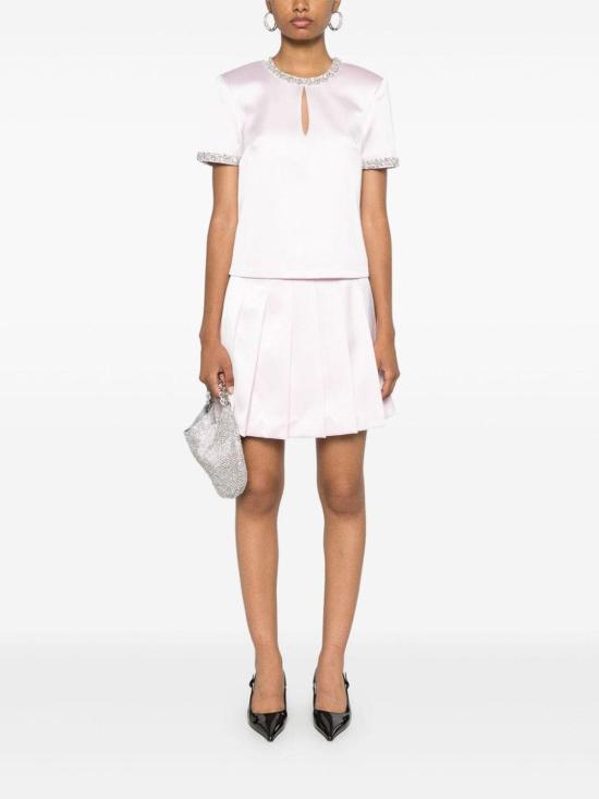  셀프 포트레이트 미디 스커트 AW24060SKPPINK Nude Neutrals - SELF PORTRAIT