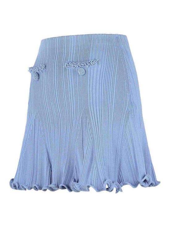 27SS 셀프 포트레이트 미디 스커트 RS26555SKBLUE Light Blue - SELF PORTRAIT