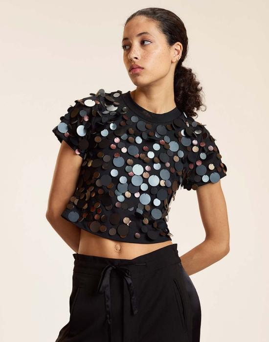  신시아 로리 셔츠 신시아 로울리 파올라 파이예트 탑 블랙 - CYNTHIA ROWLEY