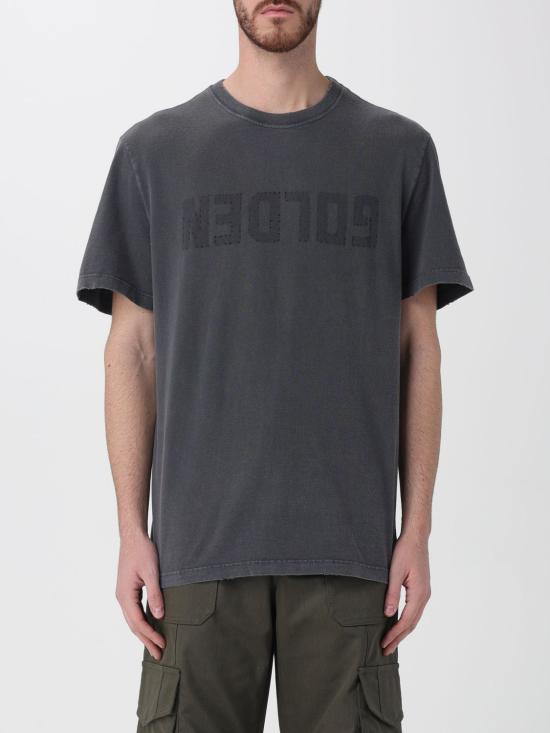 26SS 골든구스 골든 로고 프린트 반팔 티셔츠 GMP01220P000671 60318 Grey