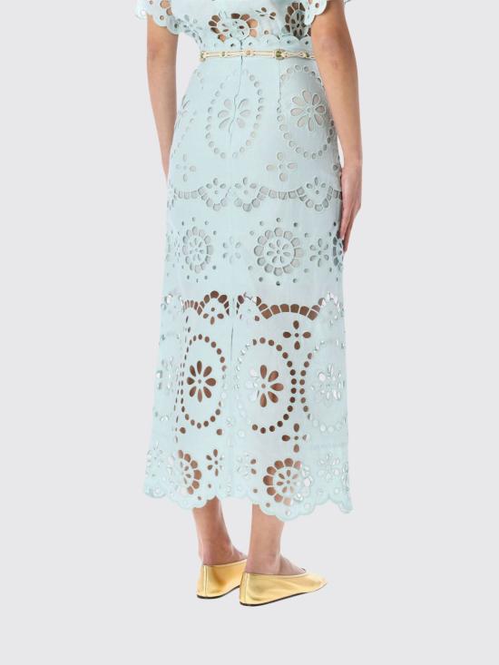 26SS 짐머만 롱 스커트 6179SRS261 MIT Green - ZIMMERMANN