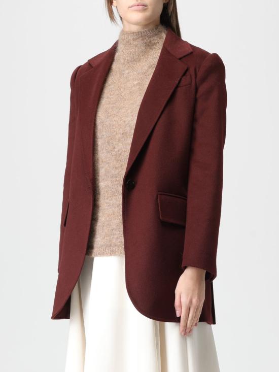 25FW 막스마라 자켓 2521046243600 043 Burgundy - MAX MARA