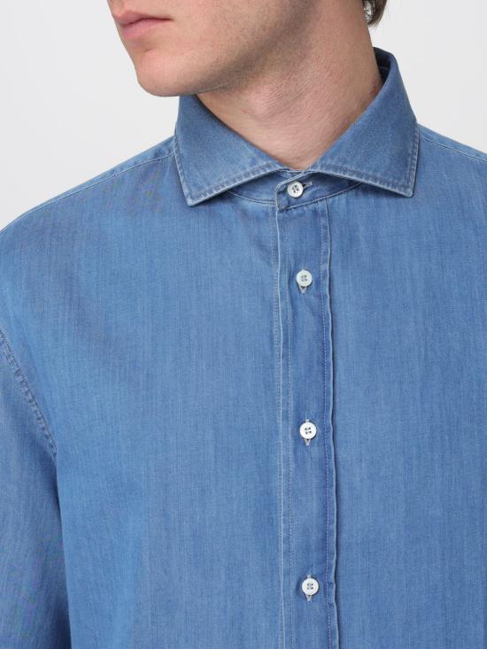 26SS 브루넬로 쿠치넬리 데님 셔츠 MR6830627 C001 Stone Bleached - BRUNELLO CUCINELLI