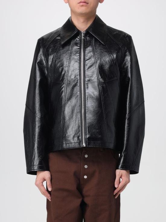 25FW 세퍼 자켓 MSS25DUKE FAUX MEMORY LEATHER Black