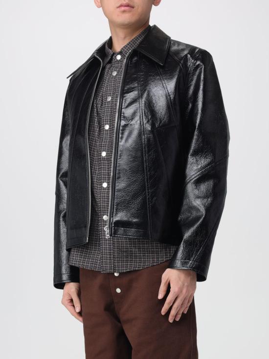 25FW 세퍼 자켓 MSS25DUKE FAUX MEMORY LEATHER Black - SEFR