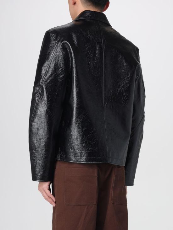 25FW 세퍼 자켓 MSS25DUKE FAUX MEMORY LEATHER Black - SEFR